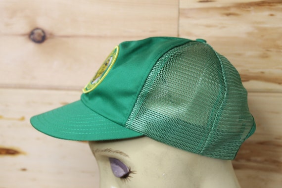 Vintage Uncle Josh Bait Company Green Trucker Hat Fishing Adjustable Snapback adult Size
