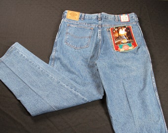 vintage Dickies Heavyweight Cotton Light Blue Denim Jeans Taille 38 X 34 Neuf avec étiquettes NOS