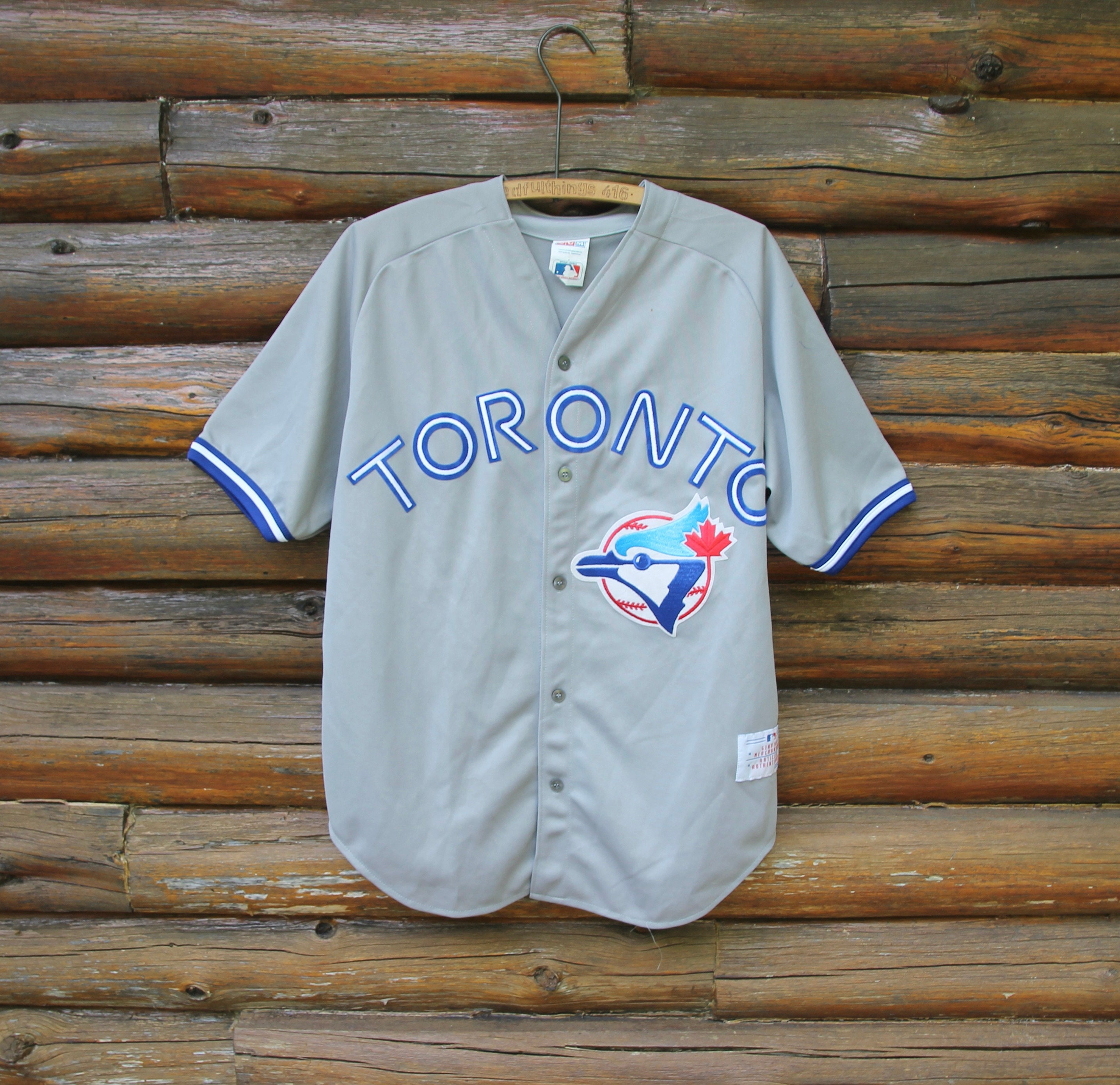 Youth Majestic Toronto Blue Jays Customized Authentic Grey Road MLB Jersey
