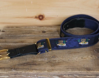 Vintage Duck Mallard Nature Outdoors Adult Size Waist Belt 30 / 31