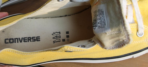 Vintage Converse All Star Geel Laag Uitgesneden Schoenen Heren - Etsy België