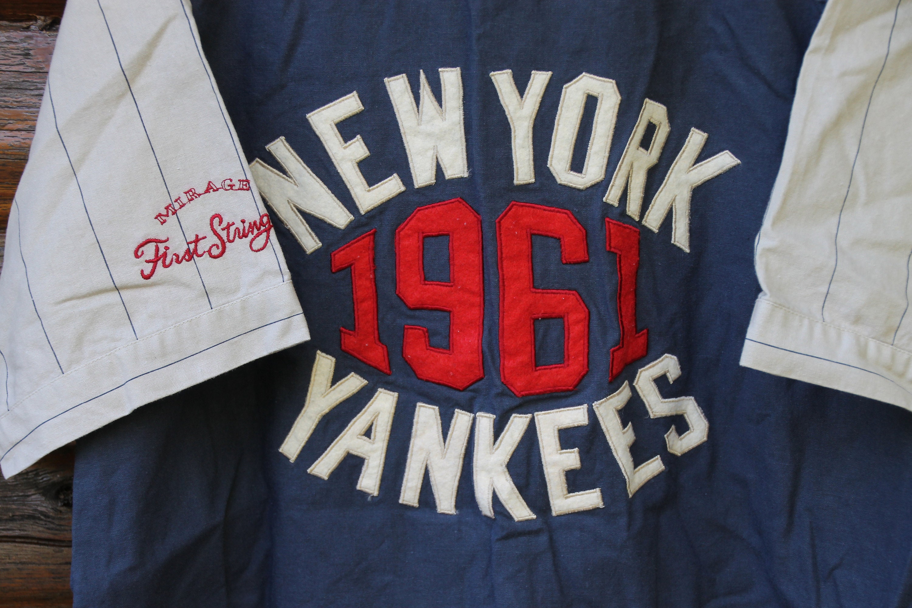 Vintage New York Yankees Button up Baseball Jersey Mirage 