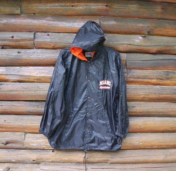 Vintage Chalk Line Miami Hurricanes Button up Light Jacket Retro