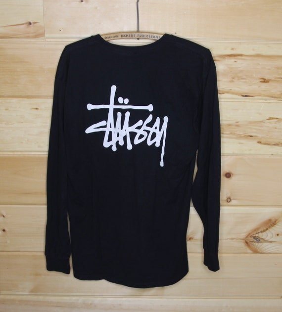 Vintage Stussy Black With Classic Logo 