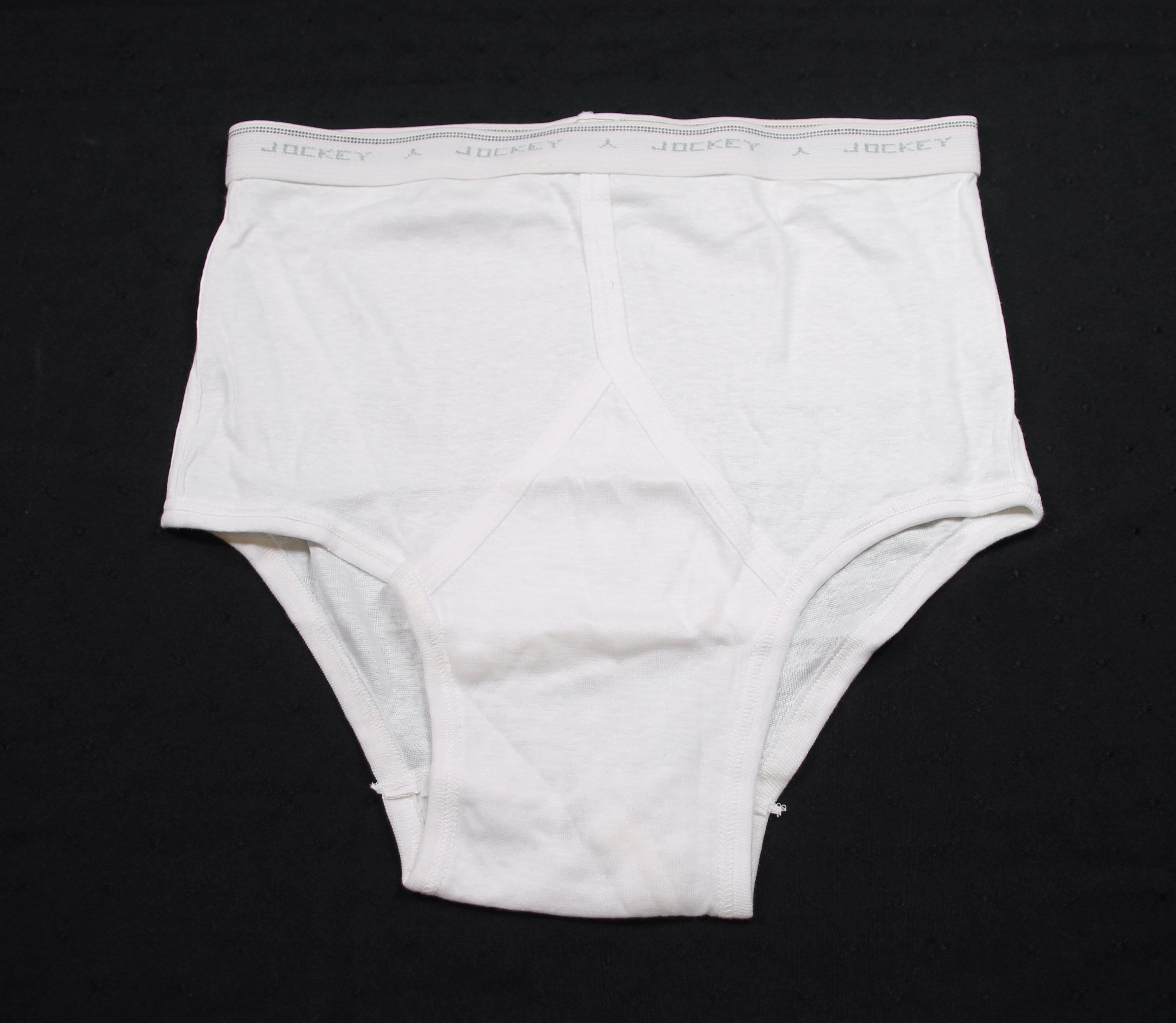 Vintage Jockey Briefs Underwear Classic White Adult Size 36 Inch