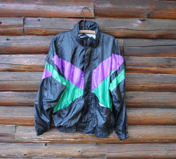 Giacca sportiva vintage Great Canadian Rugger Wear multicolore, giacca a  vento, taglia grande per adulti -  Italia