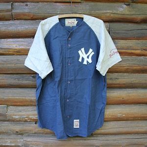 Vintage New York Yankees Baseball Jersey Mirage Size Xtra 