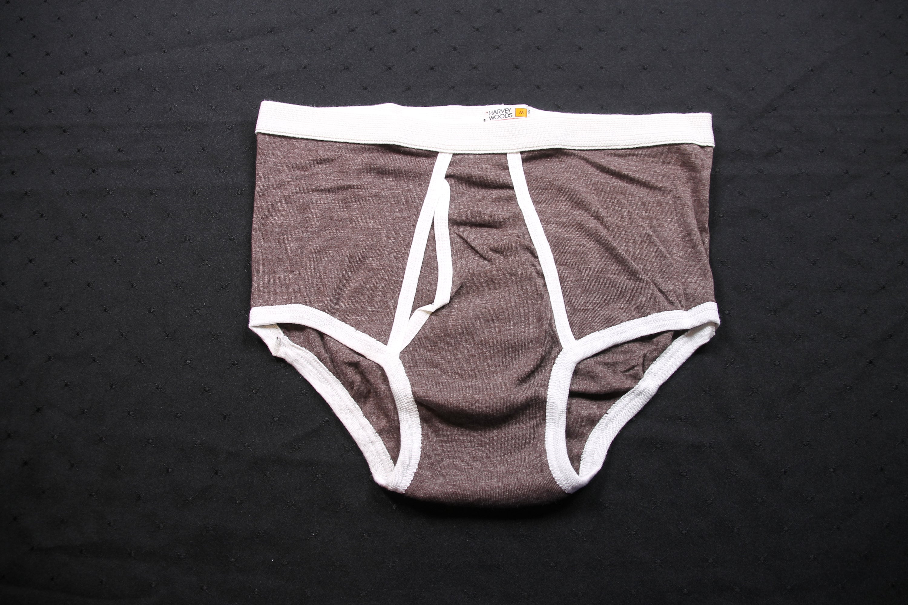 Vintage Harvey Woods Underwear - Men's Ribbed X-Large Size White Briefs