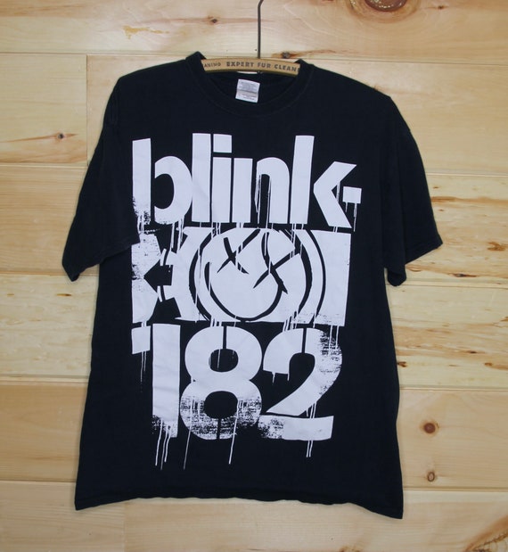 Vintage Blink 182 Rock Band Concert Tour Black T-S