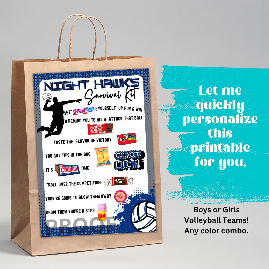 Volleyball Survival Kits Customized by Me, All Color Combos, Volleyball