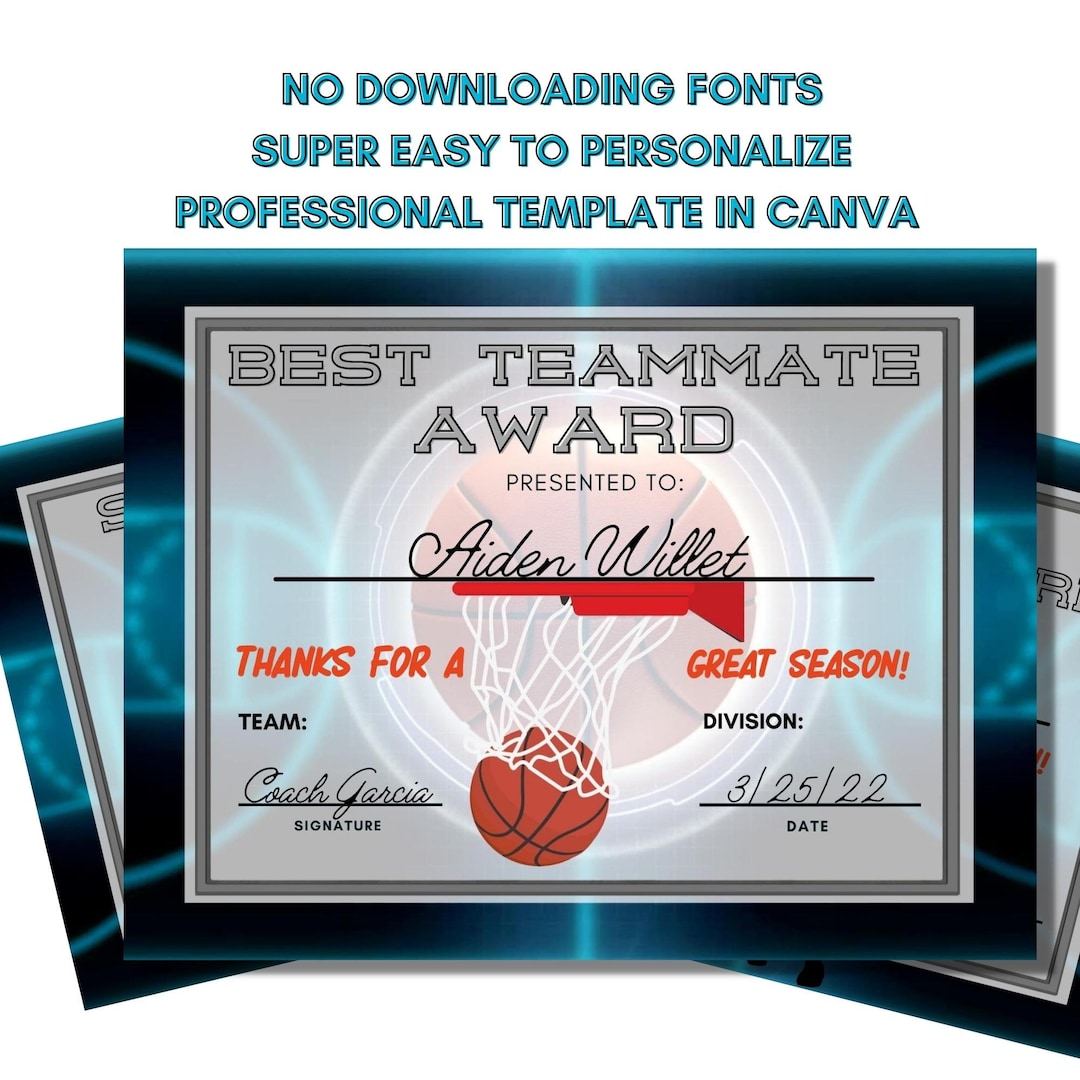 59 Awesome Basketball Award Ideas for Youth Teams Funny Basketball