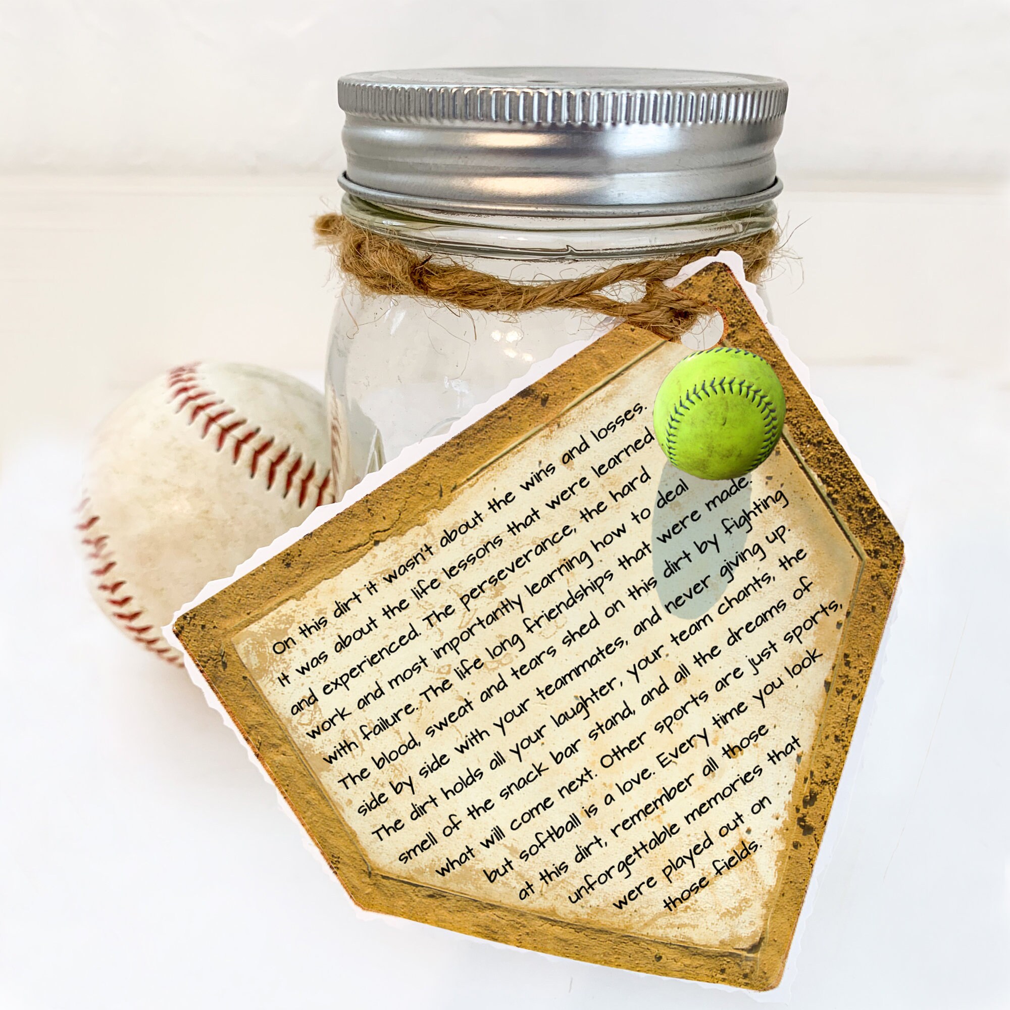 Jar of Dirt SOFTBALL girls Team Printable Instant Download Etsy