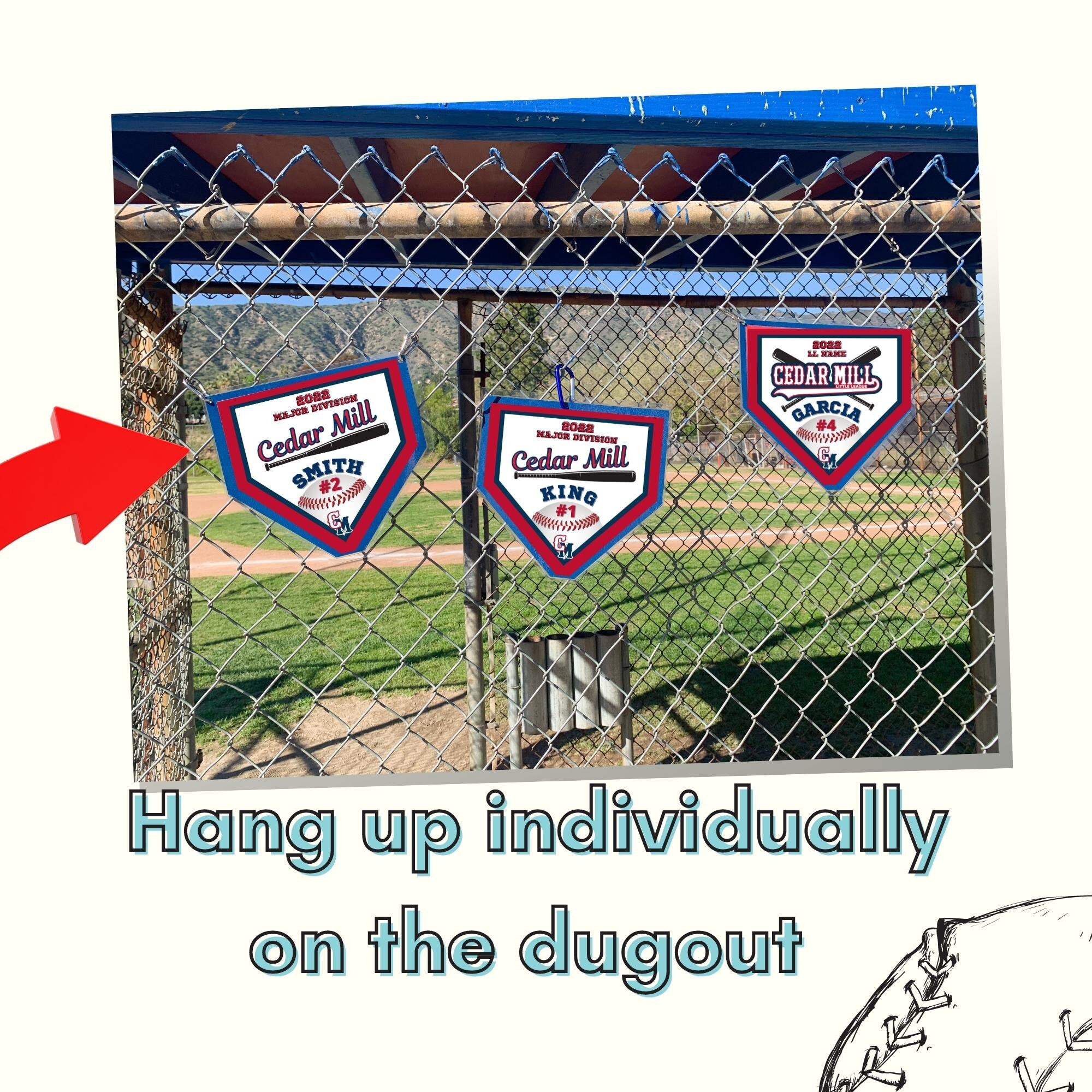 Baseball Team Editable Pennant Banners Red & Navy Blue - Etsy