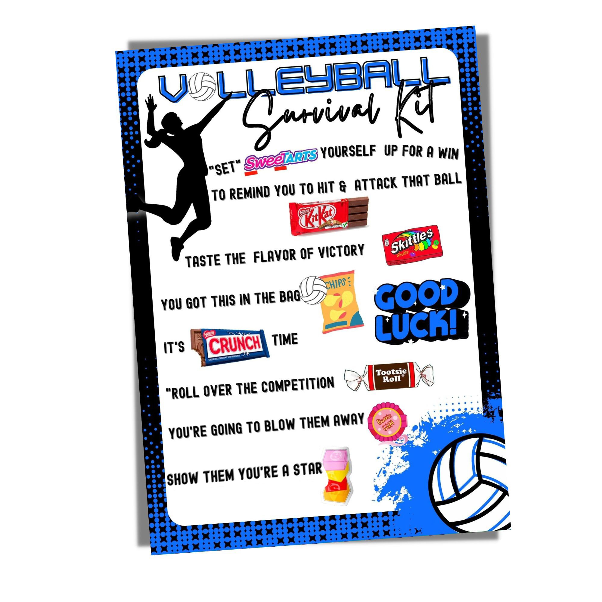 Volleyball Survival Kit Blue & Black Survival Kits Etsy
