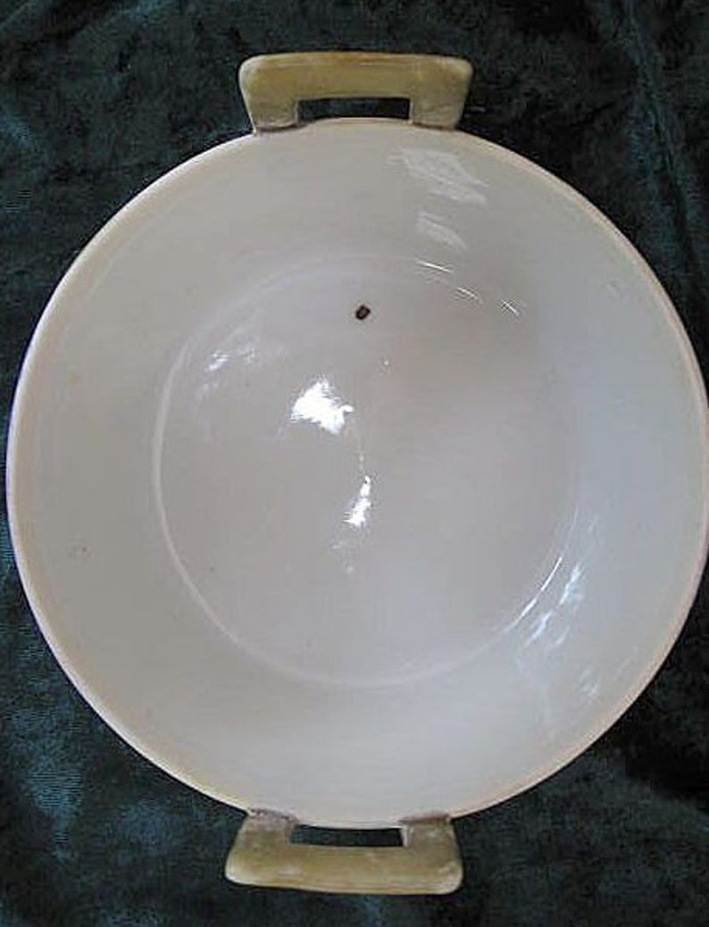 Handpainted EOH Nippon Porcelain Covered Dish Floral Violet Etsy