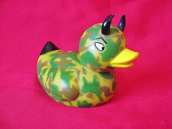 camouflage rubber duck