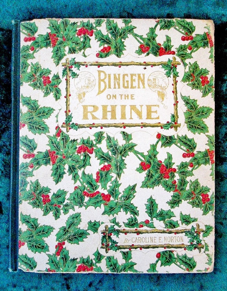 Rare Antique 1883 Illustrated Book Bingen on Rhine Poem by Etsy
