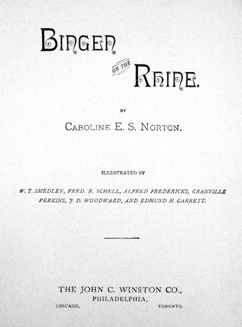 Rare Antique 1883 Illustrated Book Bingen on Rhine Poem by Etsy