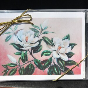 Southern Magnolia, floral boxed cards, fine art note cards, Magnolia art, Magnolia cards, floral gift cards, Magnolia gifts, Magnolia art image 1