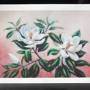 Southern Magnolia, floral boxed cards, fine art note cards, Magnolia art, Magnolia cards, floral gift cards, Magnolia gifts, Magnolia art image 2