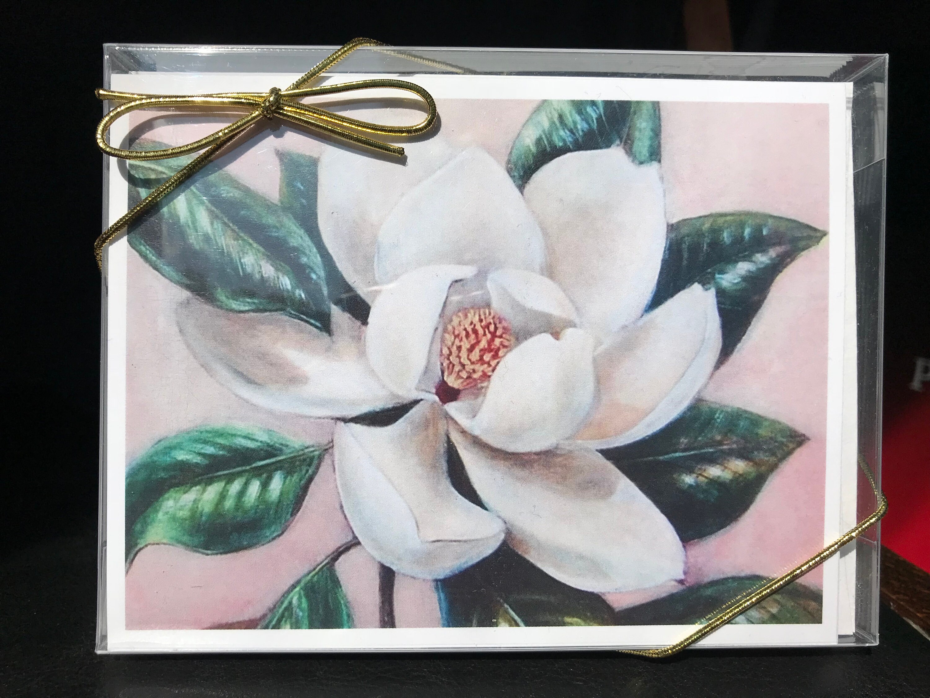 Southern Magnolia, Floral Boxed Cards, Fine Art Note Cards, Magnolia