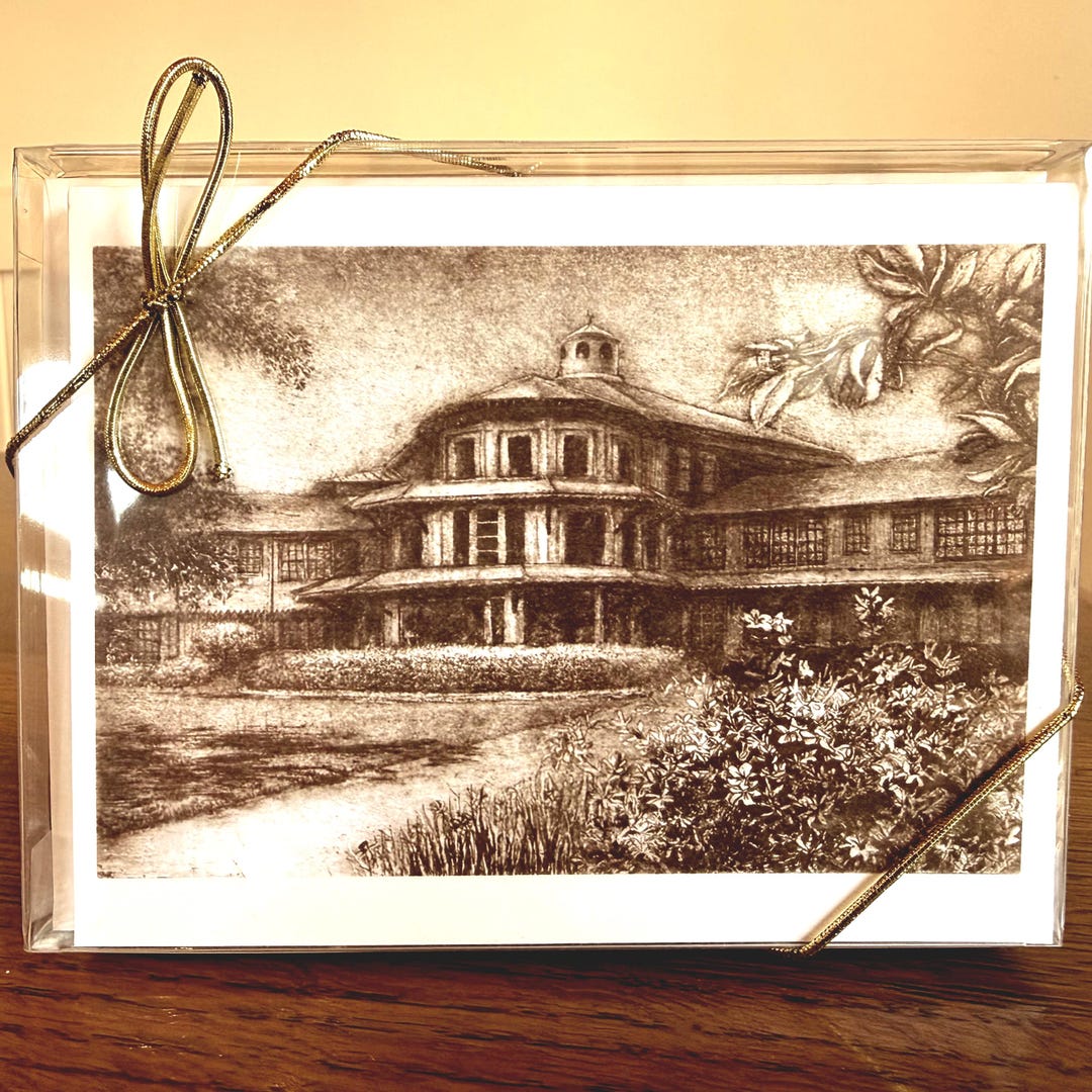Marriott Note Cards Marriott Grand Hotel, Bird Cage Lounge, Point Clear, AL,- Blank Note ...