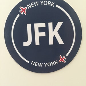 New York JFK Souvenir Airport Sticker NYC image 1