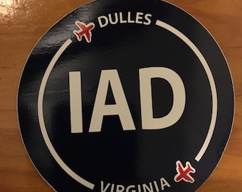 Dulles airport sticker