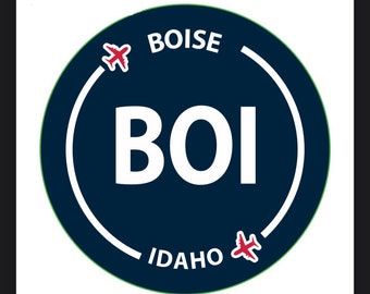 Boise Idaho airport sticker