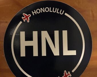 Honolulu airport stickers