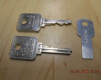 Fireking Medeco keys cut by the code number. Code range 101-264. 64S on lock.