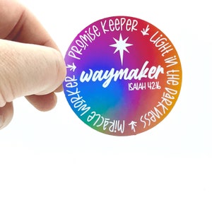 Waymaker (Rainbow) Waterproof Sticker