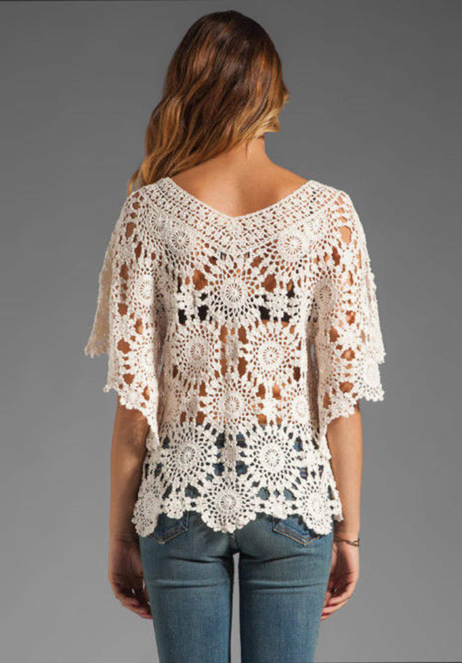Crochet Tunic PATTERN Detailed Tutorial in ENGLISH for Every Etsy