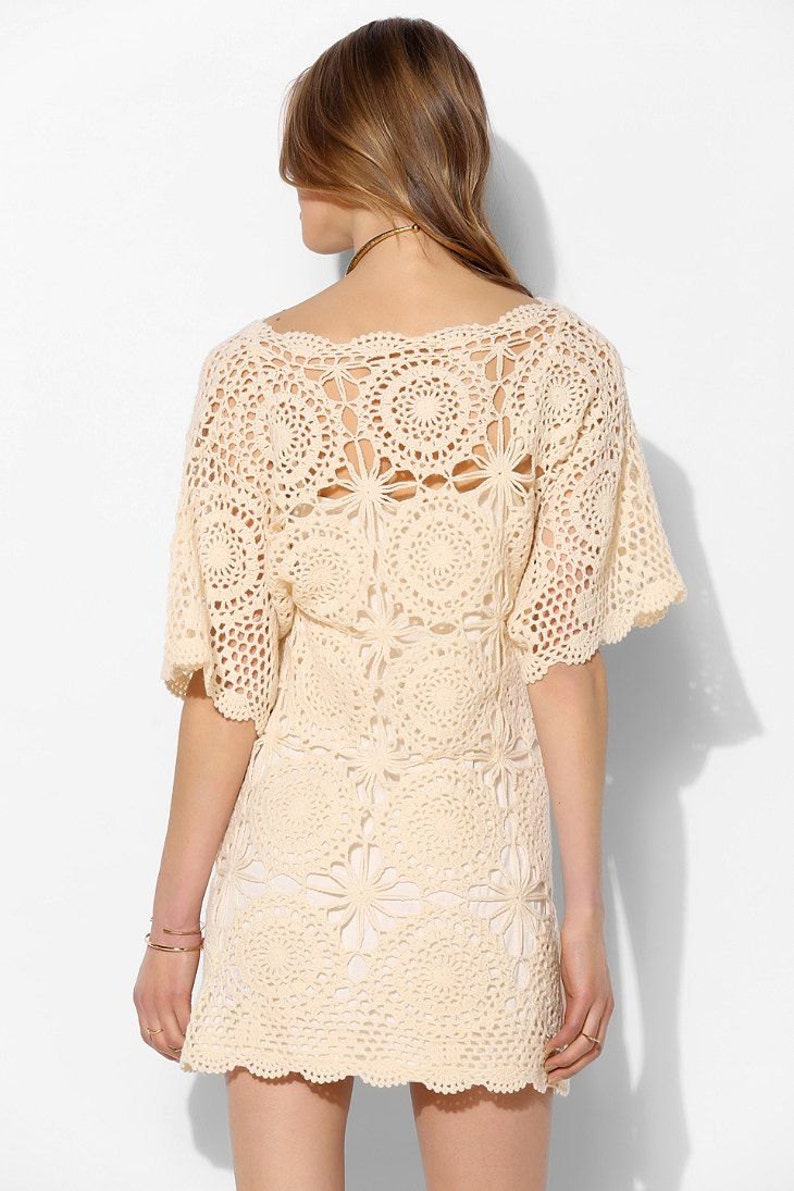 Crochet Beach Dress PATTERN Detailed Tutorial in ENGLISH for Etsy