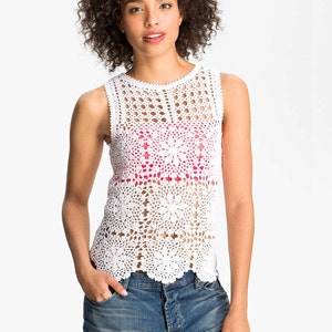 Crochet Top PATTERN Written and Charted Tutorial in ENGLISH - Etsy