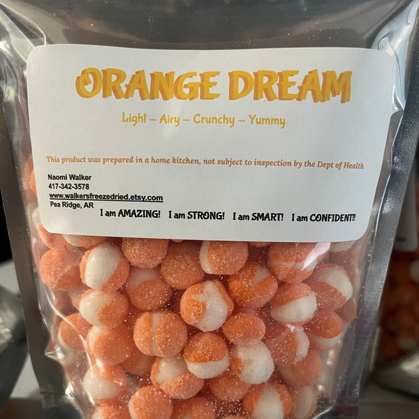 Orange Dream Frizzles Freeze Dried