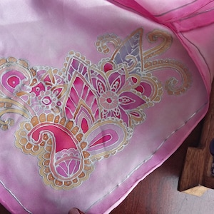 Pretty in Pink: 17 x 17 Handkerchief/ Hair bandanna