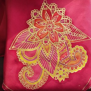Richness in Red: 17 x 17 Handkerchief/ Hair bandanna
