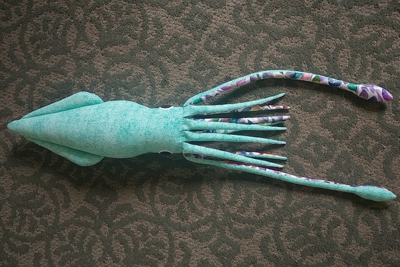 Spring Leaf Squid Plush