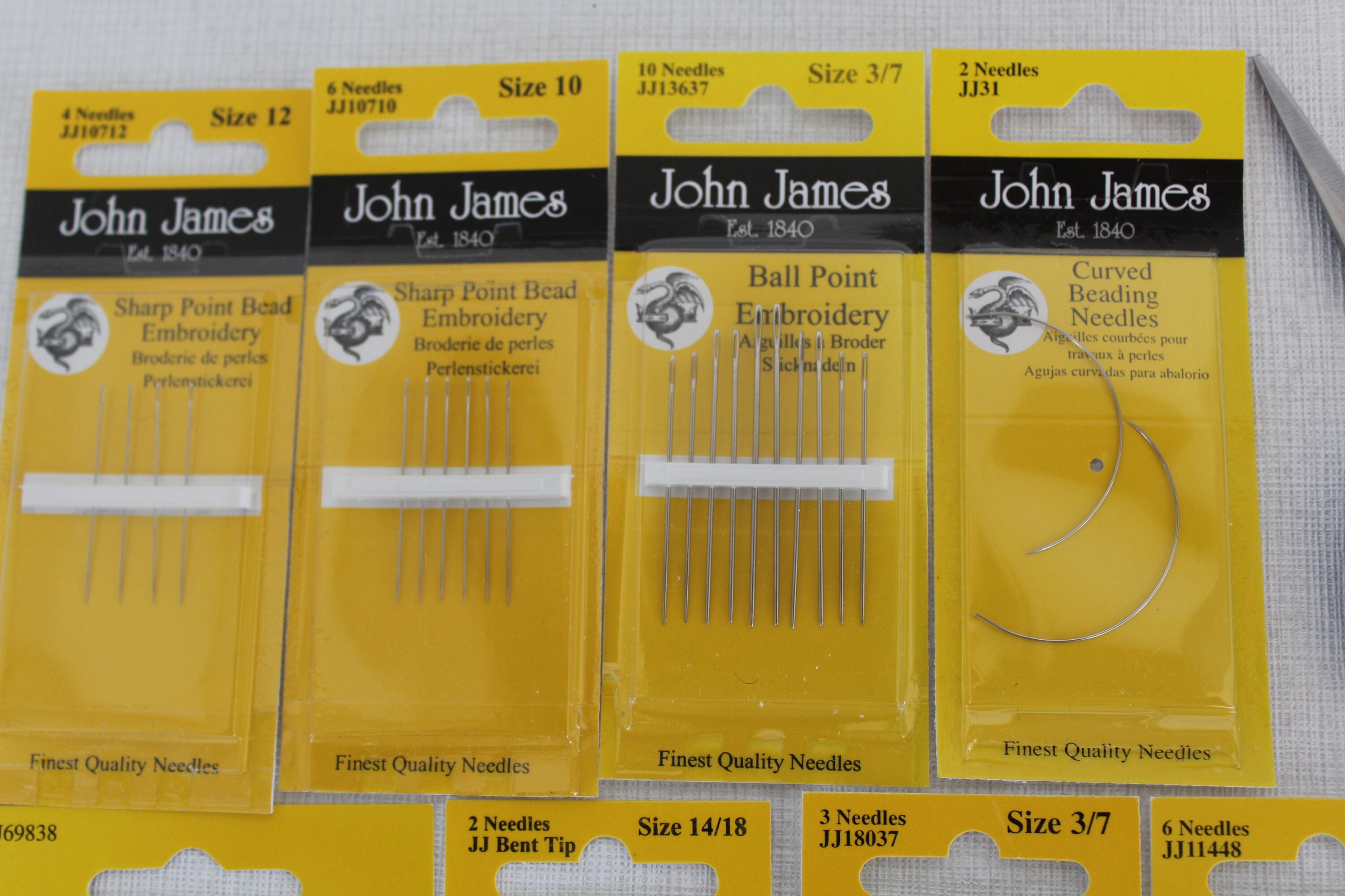 John James Leather Needles JJ18037 Size 3/7