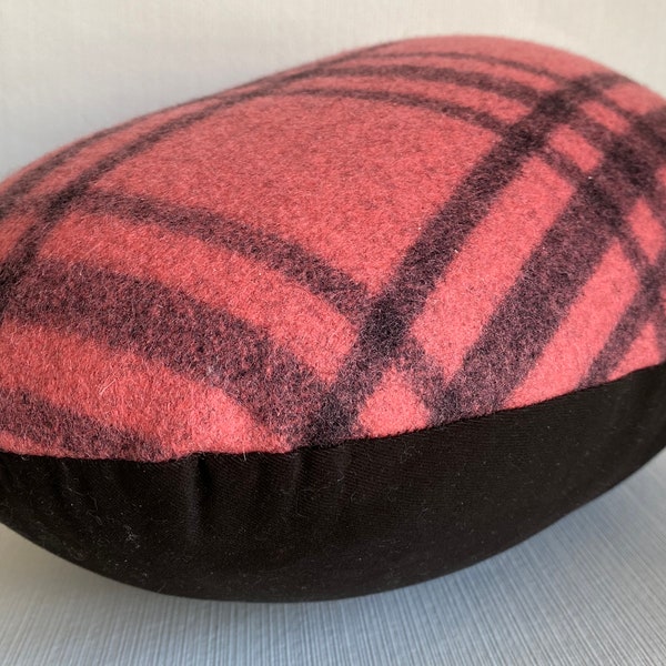 Dressmaker Ham | Tailor's Ham | Fabric Press | Checked |Melton Wool | Large Pressing Ham