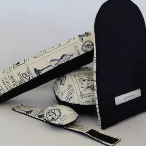 Dressmaking Ham Tailors Ham, Sleeve Sausage, Pressing Mitt and Wrist Pin Cushion
