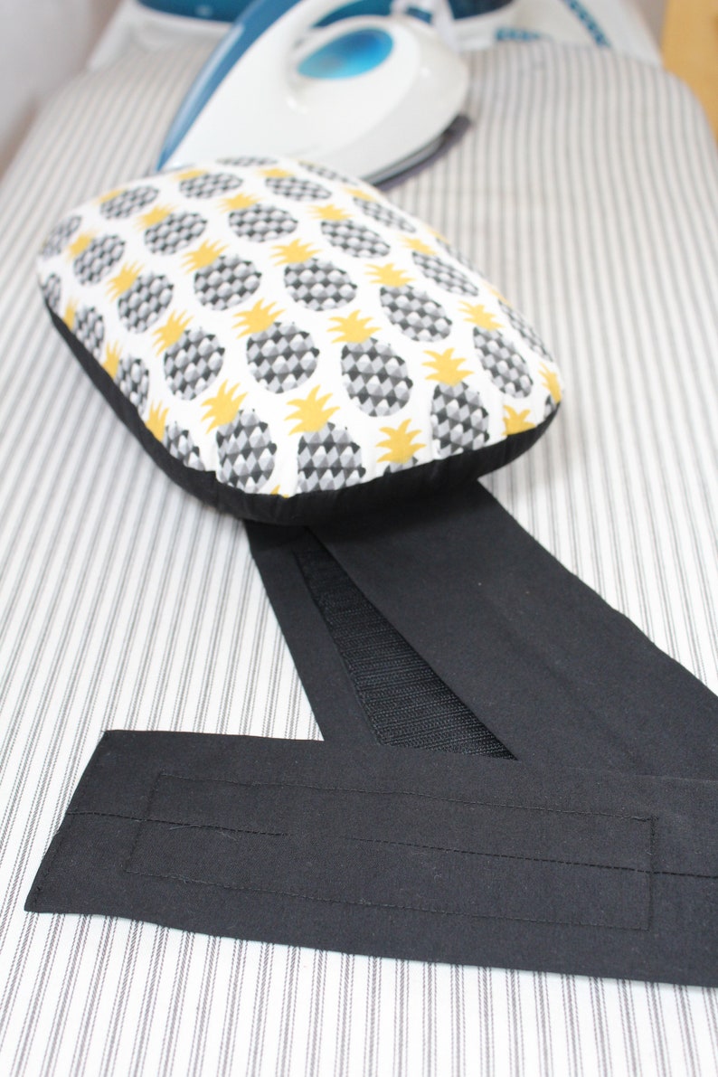 Dressmaker Ham, Tailor's Ham Attaching to Ironing Board Fabric Press Pineapple Print image 4