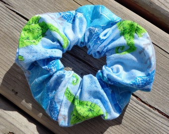 Scrunchie - Under the Sea, Turtles and Seahorses