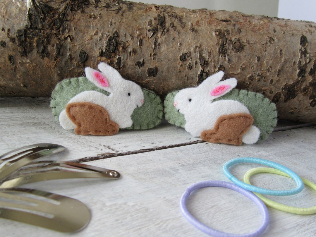 Rabbit Hair Clips Bunny Hair Accessories Toddler Hair Clips Fringe