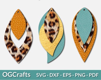 Download Layered Earring Svg Etsy