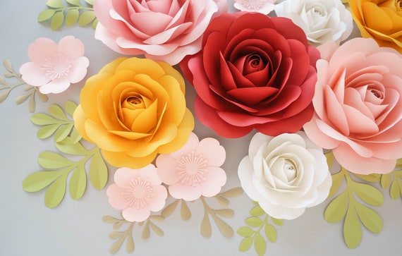 Download Free Paper Roses Templates And Video Tutorial Svg Cut Files Etsy SVG Cut Files