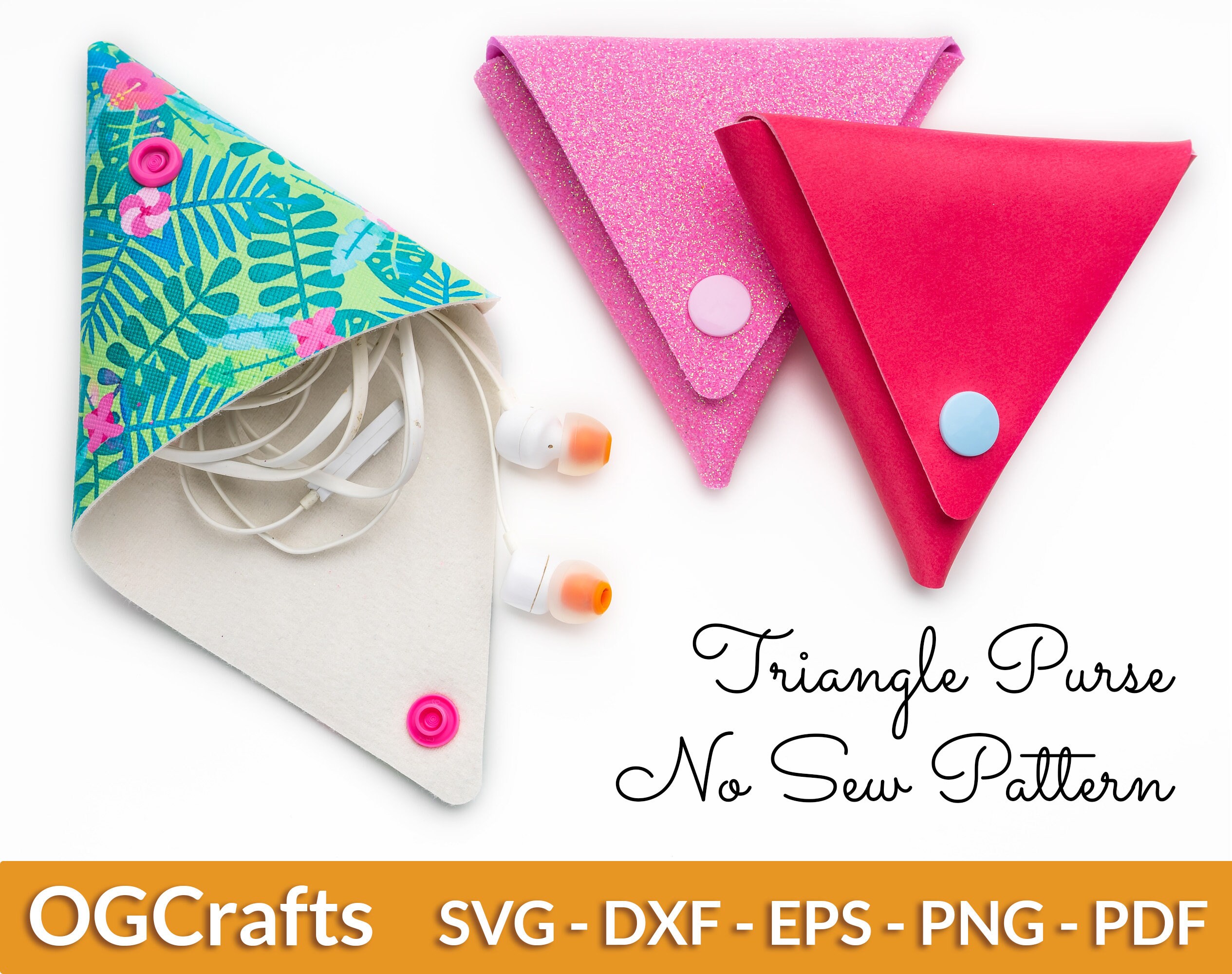 faux leather coin purse pattern