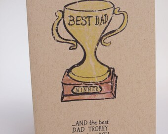 best dad trophy etsy