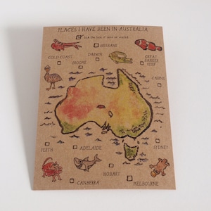 Places I have seen in Australia Postcard